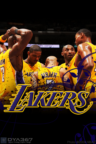 Lakers 2009 WCF iPhone wallpaper