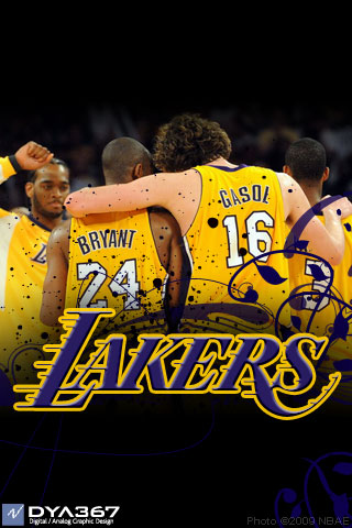 Lakers 2009 WCF iPhone wallpaper